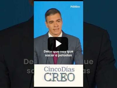 Embedded thumbnail for Video: Sánchez carga contra las palabras &amp;quot;antidemocráticas&amp;quot; de Santiago Abascal
