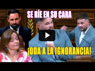 Embedded thumbnail for Video: ¡¡ÉPICA VACILADA!! Rufián se ríe de Vox en su cara. El día de la marmota ultra, siempre con lo mismo