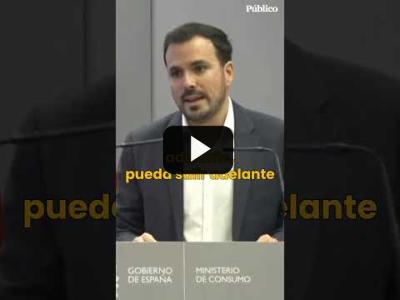 Embedded thumbnail for Video: Alberto Garzón: &amp;quot;Creo que van bien las negociaciones para el nuevo Gobierno de coalición&amp;quot;