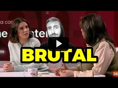 Embedded thumbnail for Video: La respuesta de Irene Montero a Lucía Méndez y Xabier Fortes en RTVE | Rubén Hood