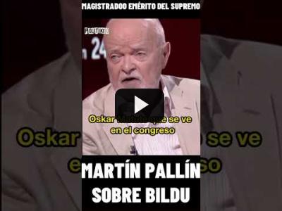 Embedded thumbnail for Video: Martín Pallín (magistrado emérito Supremo) da una LECCIÓN a la DERECHA sobre BILDU #shorts #bildu