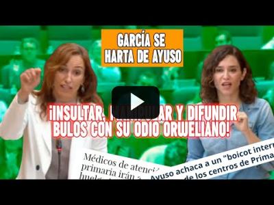 Embedded thumbnail for Video: ¡HACE BALBUCEAR a Ayuso!  García, DURA,  expone la REALIDAD, frente a las EXPECTATIVAS. ¡Chapucera!