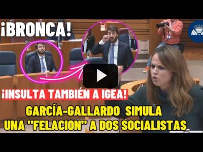 Embedded thumbnail for Video: ¡¡BOCHORNO!! García-Gallardo (VOX) hace este GESTO OBSCENO a una SOCIALISTA e INSULTA a IGEA!
