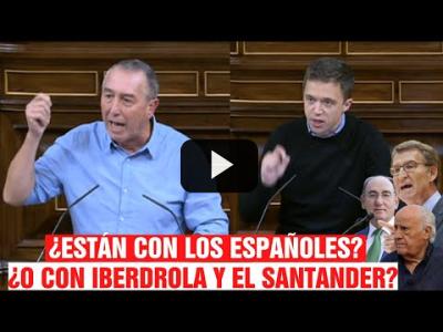 Embedded thumbnail for Video: Baldoví y Errejón RETRATAN a la DERECHA por ANTIPATRIOTAS: ¿Están con BOTÍN o con los ESPAÑOLES?