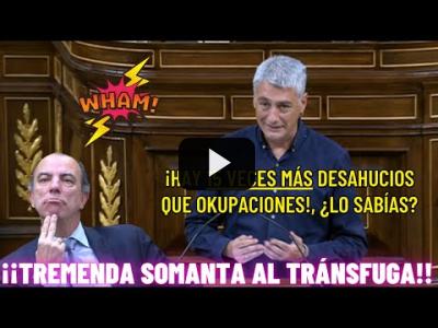 Embedded thumbnail for Video: ¡TREMENDA SOMANTA de OSKAR MATUTE a ADANERO! ¡HABLAN de las OKUPACIONES y NO de los DESAHUCIOS!