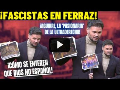 Embedded thumbnail for Video: RUFIÁN RETRATA a los ULTRAS de FERRAZ frente a PP y VOX: ¡Son FASCISTAS!