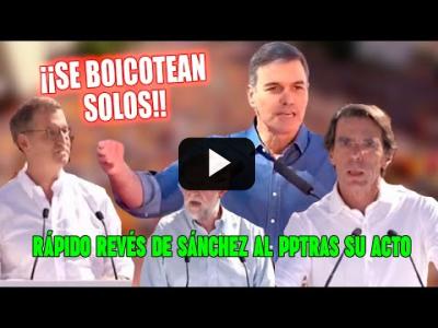Embedded thumbnail for Video: COLLEJÓN del Sánchez a Aznar, Ayuso, Rajoy y Feijóo tras el DELIRANTE acto del PP en Madrid
