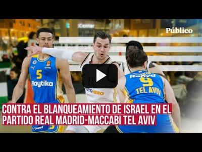 Embedded thumbnail for Video: Manifestación en Madrid contra el blanqueamiento de Israel en un partido de baloncesto