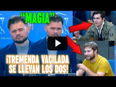 Embedded thumbnail for Video: Rufián vuelve a PINTARLE la CARA al reportero de Javier Negre y 7nn. ¡Mal día para la CAVERNA!