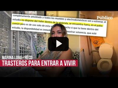 Embedded thumbnail for Video: Marina Lobo - Zulos a 400 euros en Madrid: &amp;quot;Hay que empezar a plantarle cara a esta gente”