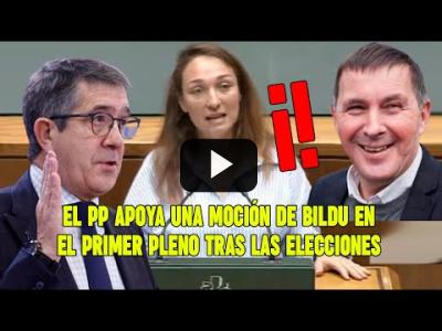 Embedded thumbnail for Video: Patxi López NO SE CONTIENE tras ver al PP VOTANDO a favor de una PROPUESTA de Bildu tras el 28-M