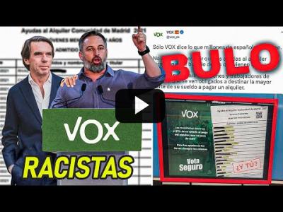 Embedded thumbnail for Video: DESMONTANDO el BULO RACISTA DE VOX en campaña sobre AYUDAS a INMIGRANTES