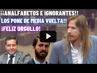 Embedded thumbnail for Video: Pablo Fernández llama ANALFABETOS a PP y VOX tras reírse de él por desear &amp;quot;Feliz ORGULLO a TODES&amp;quot;