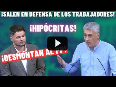 Embedded thumbnail for Video: ¡Oskar Matute DESMONTA al PP por HIPÓCRITA! RUFIÁN sale en DEFENSA de los TRABAJADORES!