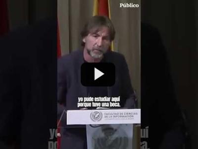 Embedded thumbnail for Video: El potente discurso del actor Antonio De la Torre en la Complutense en plena polémica por Ayuso