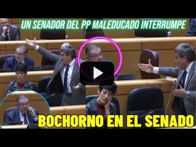 Embedded thumbnail for Video: ⚡&amp;quot;DENIGRA el SENADO&amp;quot; Un senador del PP interrumpe a ESCRIVÁ y él ¡EXPLOTA! ¡MALEDUCADO!