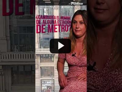 Embedded thumbnail for Video: Alejandra Jacinto: &amp;quot;Mi estación de metro favorita es Tribunal porque es donde va a acabar Ayuso&amp;quot;