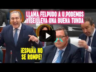 Embedded thumbnail for Video: ¡VAYA TUNDA SE LLEVA! Fulminan al cons. de Ayuso, Serrano, y al de VOX por llamar FELPUDO  a Podemos