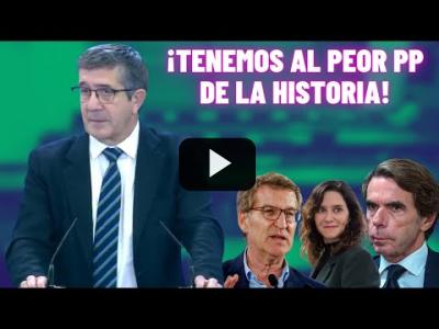 Embedded thumbnail for Video: ⚡ESTACAZO de Patxi LÓPEZ al PP de AYUSO, AZNAR y FEIJÓO: ¡EL PEOR PARTIDO!