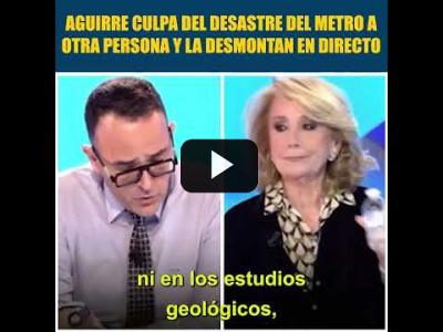 Embedded thumbnail for Video: Desmontan las mentiras de Esperanza Aguirre en directo sobre el metro de San Fernando de Henáres