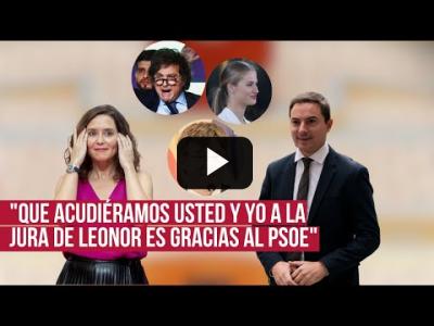 Embedded thumbnail for Video: De Javier Milei a la princesa Leonor: el repaso de Lobato a Ayuso sobre cómo &amp;quot;España no se rompe&amp;quot;