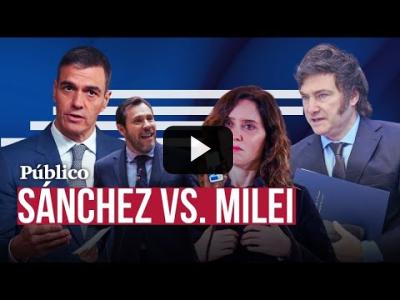 Embedded thumbnail for Video: La derecha sale en tromba a defender a Milei tras las palabras de Puente sobre el consumo de droga