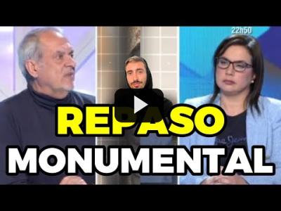 Embedded thumbnail for Video: Javier Aroca deja sin palabras a Ana Vázquez (diputada del PP) en el programa de Risto Mejide