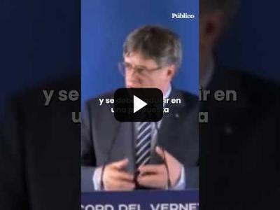 Embedded thumbnail for Video: Puigdemont manifiesta su deseo de &amp;quot;dotar a Catalunya de un Gobierno ambicioso&amp;quot;