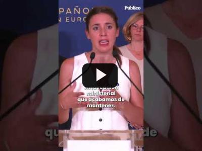 Embedded thumbnail for Video: Irene Montero reivindica &amp;quot;una Europa democrática&amp;quot; que proteja el avance de derechos LGTBI