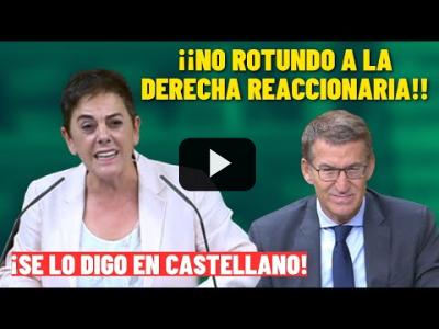 Embedded thumbnail for Video: Mertxe Aizpurua (Bildu) VENTILA la investidura de FEIJÓO: ¡Se lo digo en CASTELLANO...!