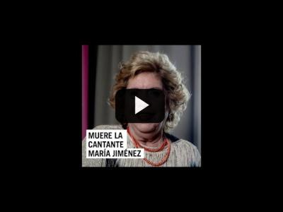 Embedded thumbnail for Video: Muere la cantante María Jiménez #shorts