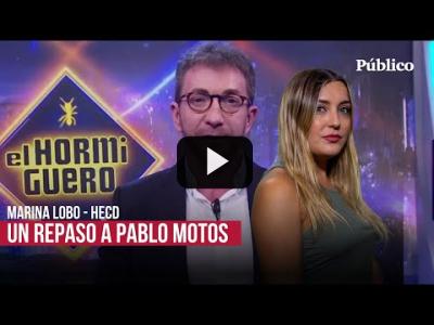 Embedded thumbnail for Video: Marina Lobo aconseja a Pablo Motos: &amp;quot;Yo me preocuparía de quienes se sientan a tu lado y aplauden&amp;quot;