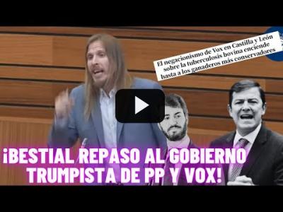 Embedded thumbnail for Video: BESTIAL REPASO de Pablo Fernández a MAÑUECO y a VOX tras el ASALTO TRUMPISTA en CYL