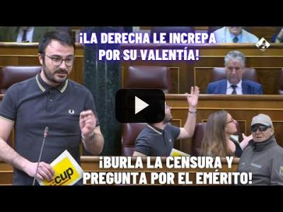 Embedded thumbnail for Video: Albert Botran BURLA la CENSURA del CONGRESO para PREGUNTAR por el REY EMÉRITO y sus REGATAS
