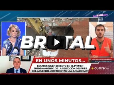 Embedded thumbnail for Video: El brutal repaso a Esperanza Aguirre en directo por el portavoz de los afectados del metro de Madrid