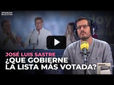 Embedded thumbnail for Video: José Luis Sastre: ¿Que gobierne la lista más votada?