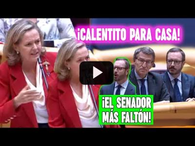 Embedded thumbnail for Video: ¡¡Se va CALENTITO a CASA otra vez!! TREMENDO MENEO de Nadia Calviño a un FALTÓN Maroto
