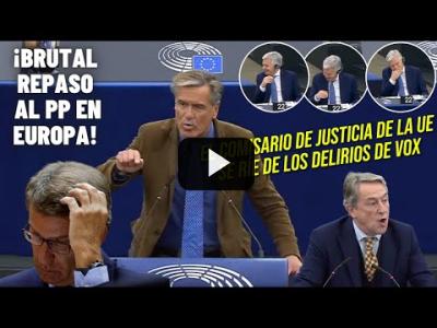 Embedded thumbnail for Video: ¡BRUTAL REPASO al PP por su BLOQUEO a la JUSTICIA! ¡El comisario europeo se RÍE de VOX!