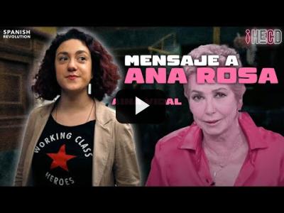 Embedded thumbnail for Video: Ana Rosa, se te debería caer la cara de vergüenza