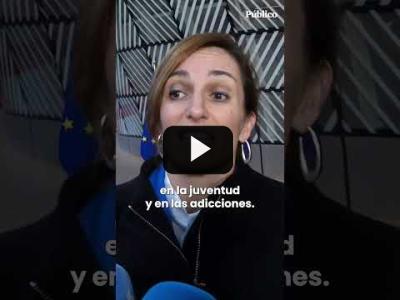 Embedded thumbnail for Video: Mónica García llega a Bruselas y hace un alegato en defensa de la salud mental