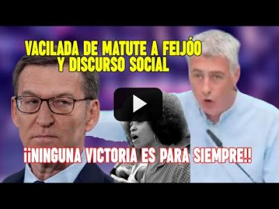 Embedded thumbnail for Video: Matute se MOFA de Feijóo y ENCHUFA la TRITURADORA contra las derechas y las élites