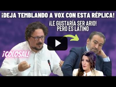 Embedded thumbnail for Video: Jacinto Morano deja temblando a VOX con esta réplica: ¡Le gustaría ser ARIO pero es LATINO!