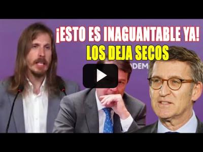 Embedded thumbnail for Video: Pablo Fernández DEJA SECOS al PAGUITAS de Feijóo y a Mañueco por las PRÁCTICAS MAFlOSAS del partido