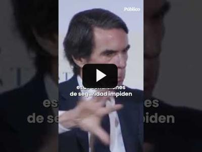 Embedded thumbnail for Video: Aznar, muestra su absoluto rechazo al reconocimiento del Estado palestino y lo tacha de &amp;quot;absurdo&amp;quot;