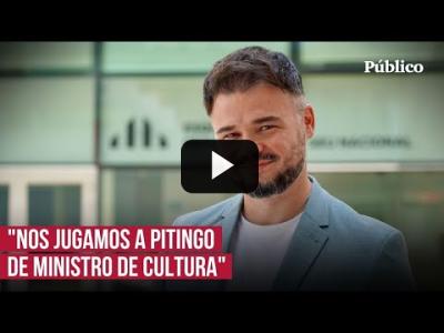 Embedded thumbnail for Video: Entrevista a Rufián: “Hay una opción de pacto PP y PSOE, es el sueño húmedo de la Villa y Corte”