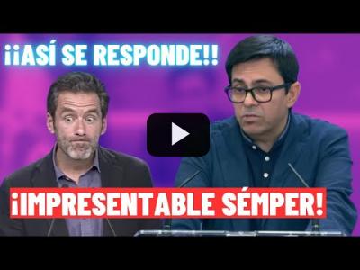 Embedded thumbnail for Video: Pisarello RETRATA al IMPRESENTABLE SÉMPER y al PP por HIPÓCRITAS!!!