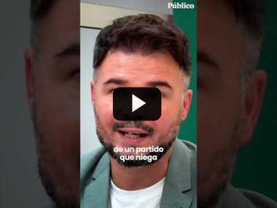 Embedded thumbnail for Video: Gabriel Rufián: “Estas elecciones nos jugamos a Pitingo de ministro de Cultura&amp;quot;
