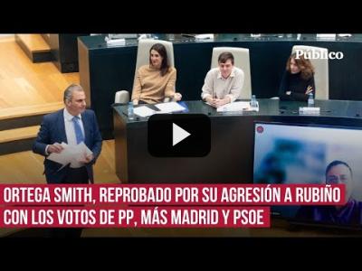 Embedded thumbnail for Video: Ortega Smith, reprobado por su agresión a Rubiño con los votos de PP, Más Madrid y PSOE